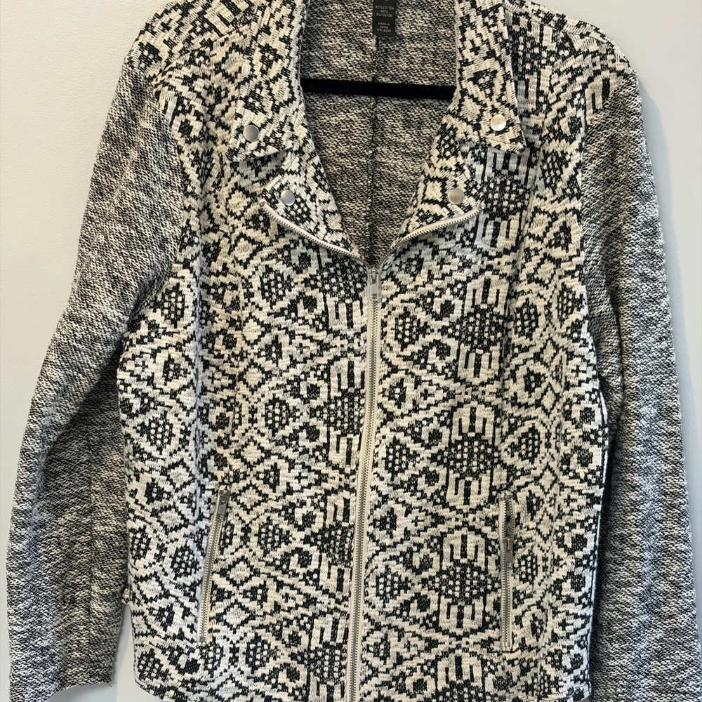 Style & Co. Monochrome Knit Cardigan